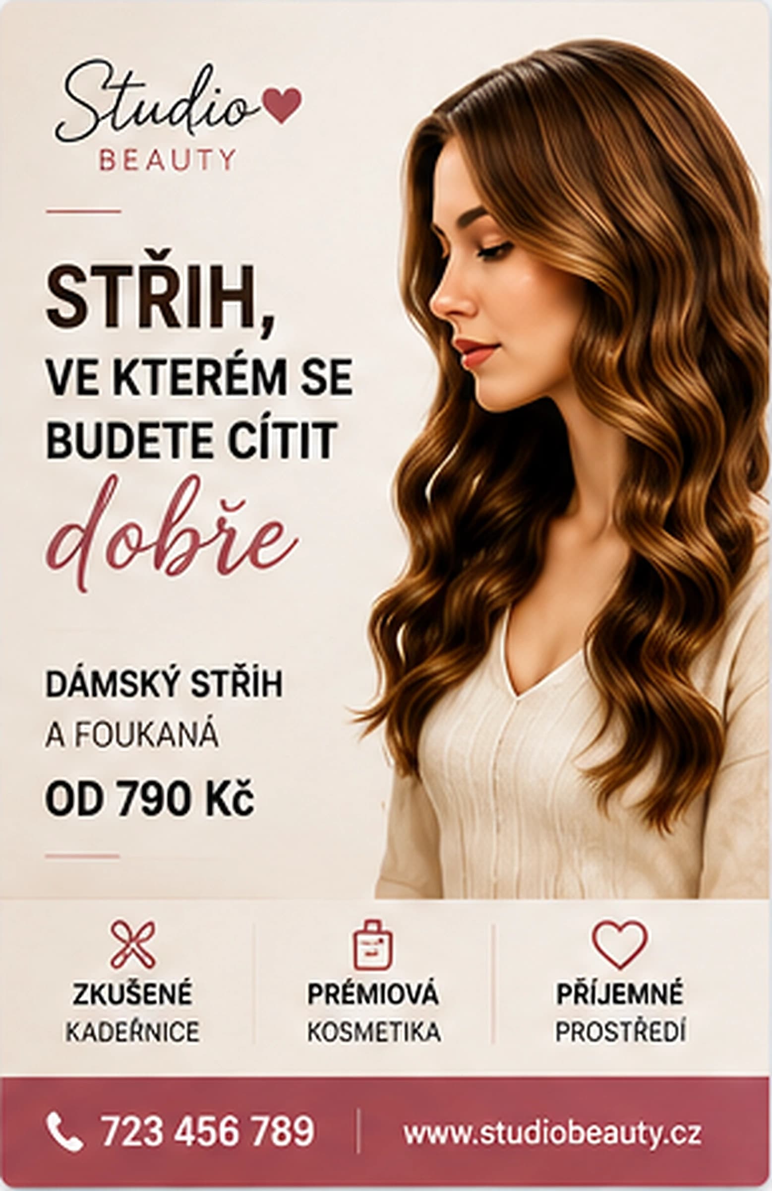 Ukázka letáku pro kadeřnictví